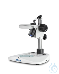 Stereo-zoom microscoop binoculair (alleen 220V), Greenough; 0.75-5.0x; HSWF10x23; 10W De KERN OZL...